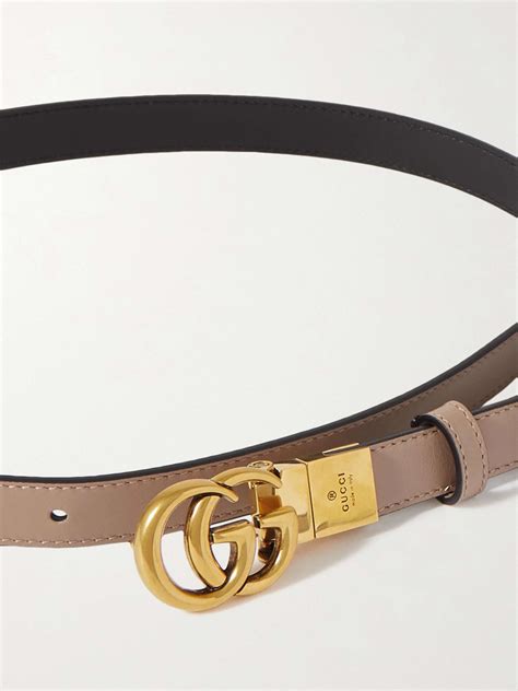 dusty pink leather gucci belt|GUCCI Reversible leather belt .